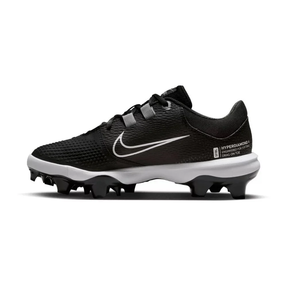 Women's Nike Hyper Diamond 4 Pro MCS 'Black White' DC8990-010  Softball Cleats - Picture 5 of 7